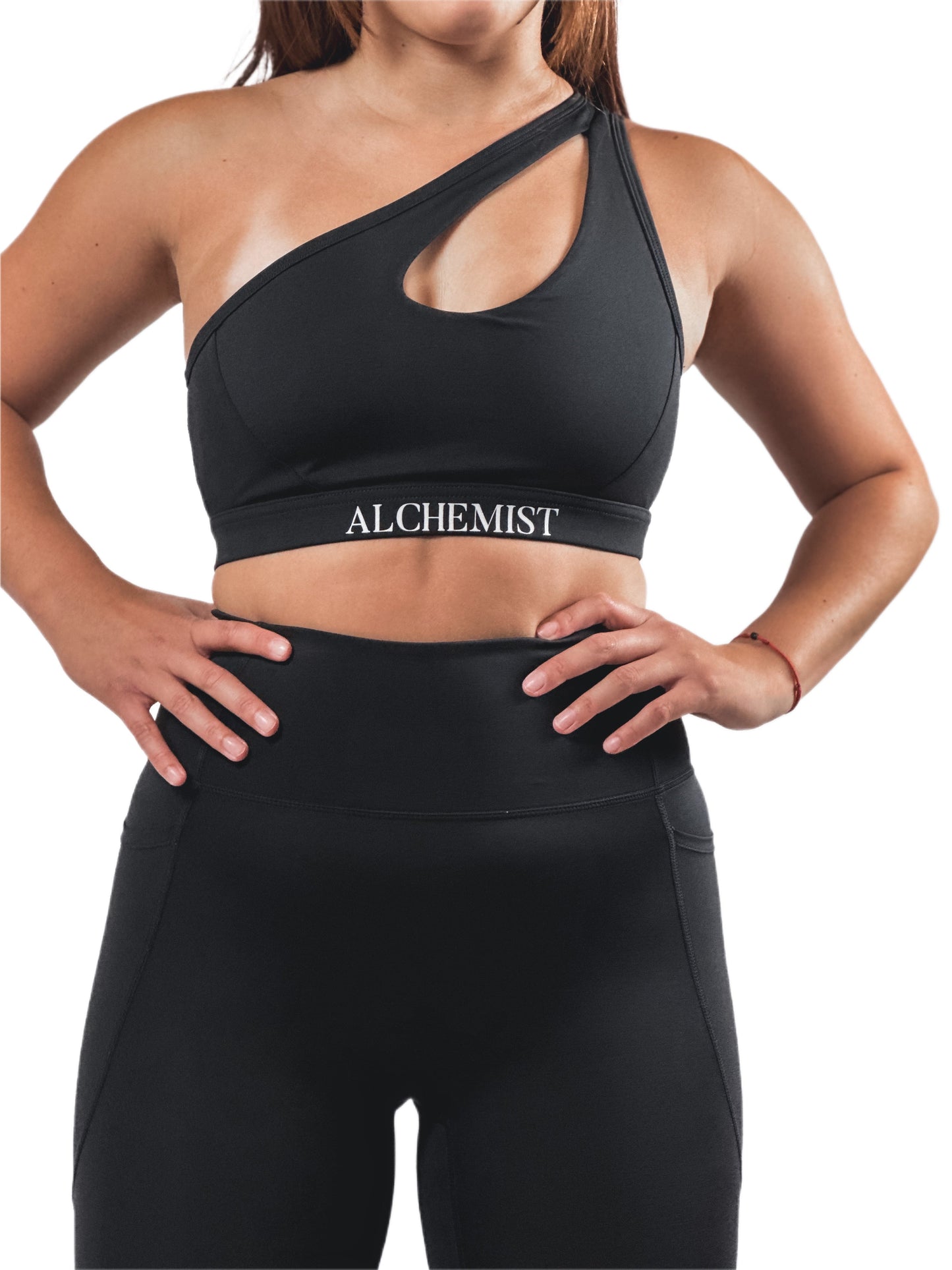 Black leggings with side pockets