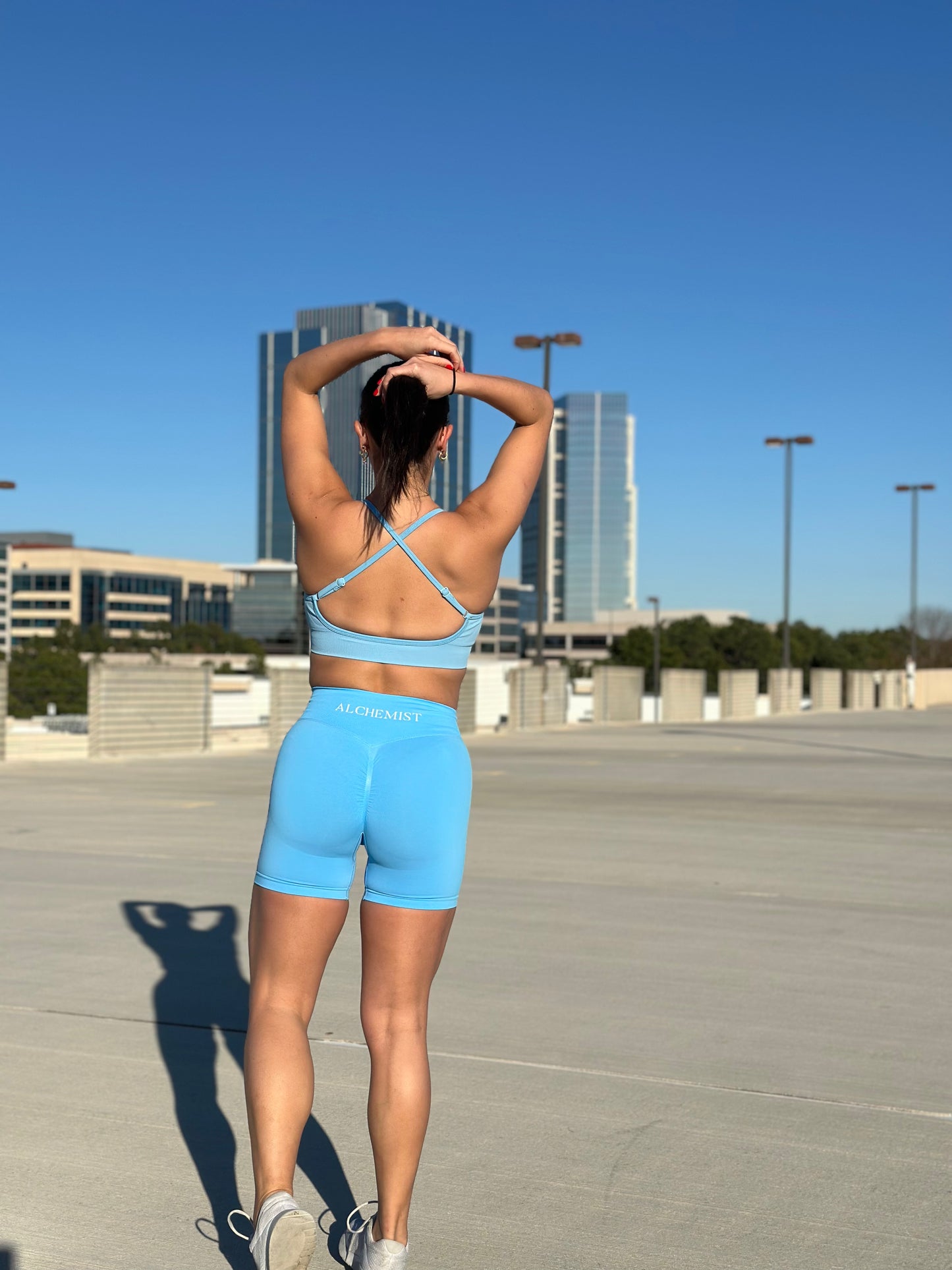 Gym short high waist