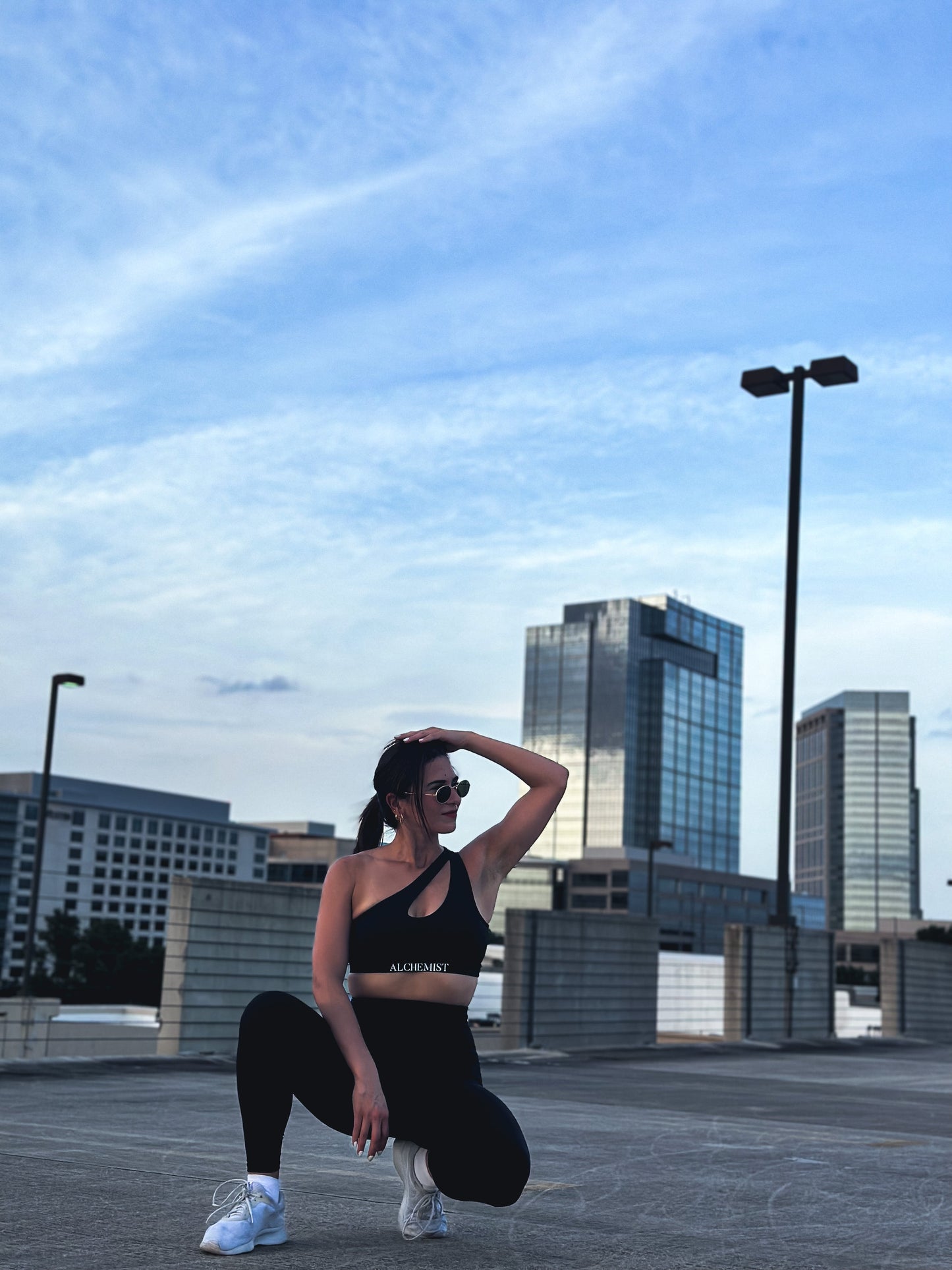 Black leggings with side pockets