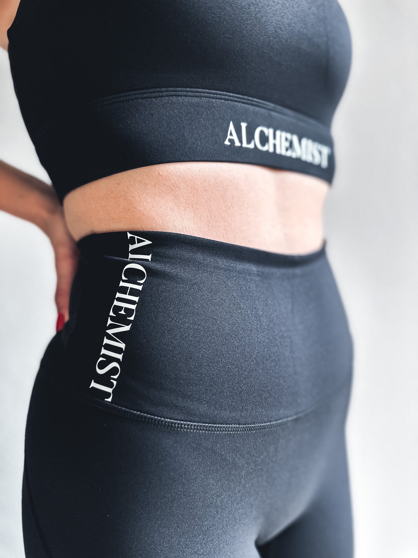 Alchemist Signature Solid Black Crop Top